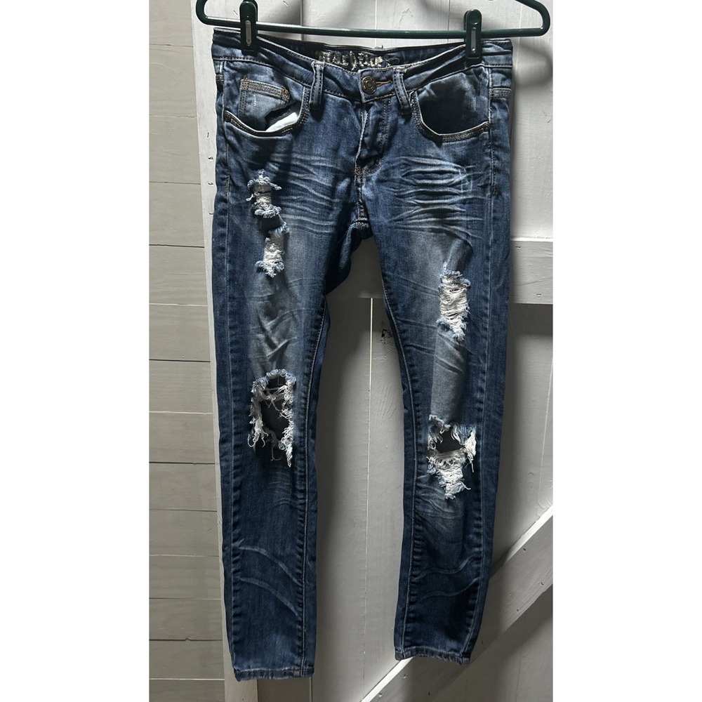 MACHINE nouvelle mode Jeans Distressed Size 1 (26) Low Rise.